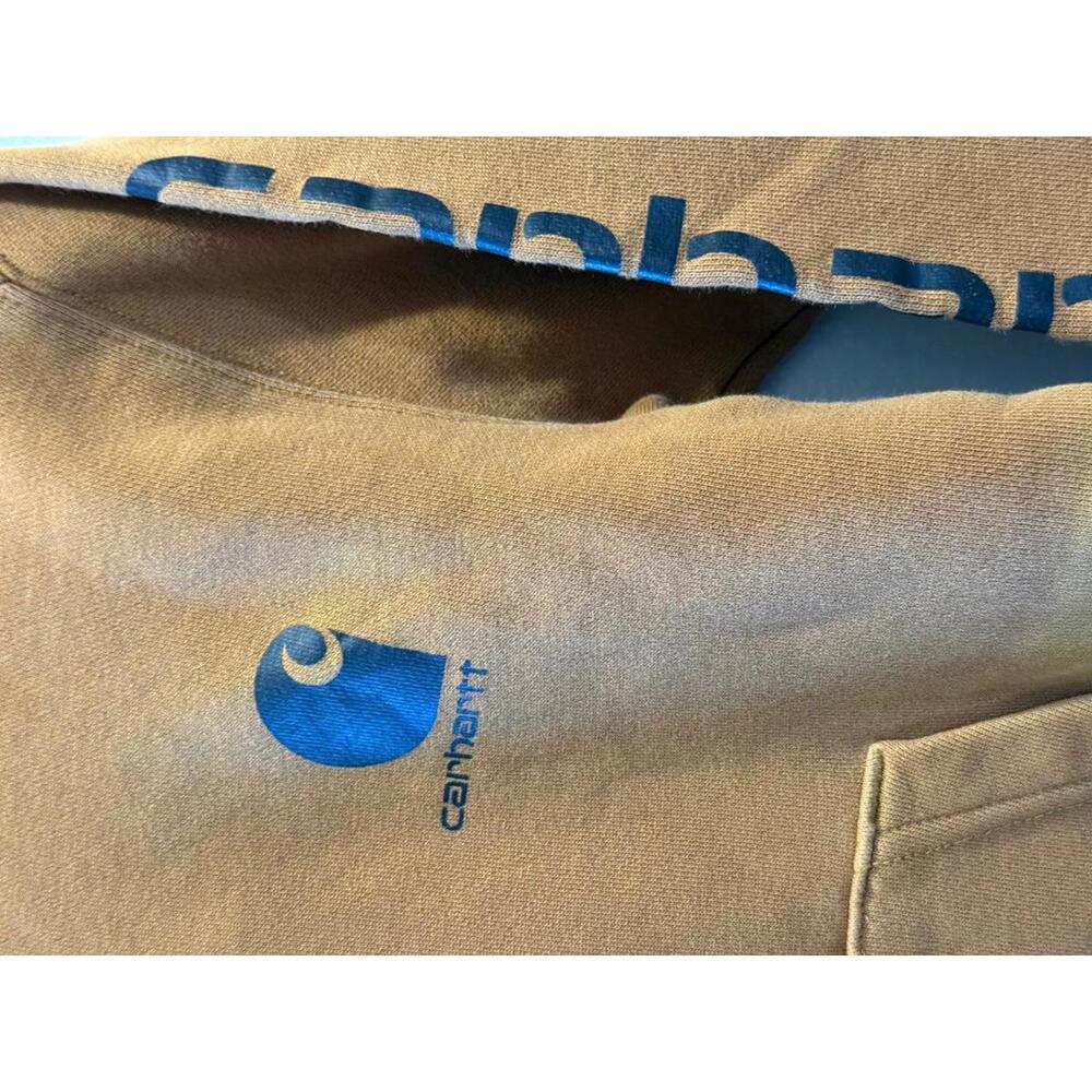 Carhartt Kids' Brown Pullover Hoodie Size Small - Picture 2 of 4